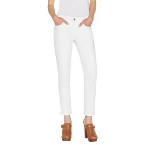 EUC Frame Denim Le Garçon white ankle jean, size 26 with 27” inseam